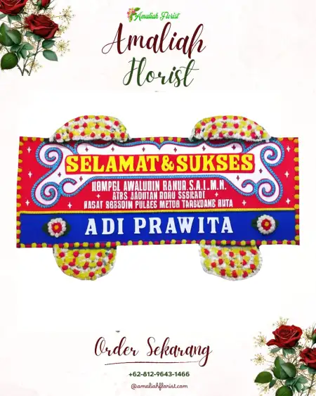 Papan Bunga Ucapan Selamat Outdoor Wedding Sentul