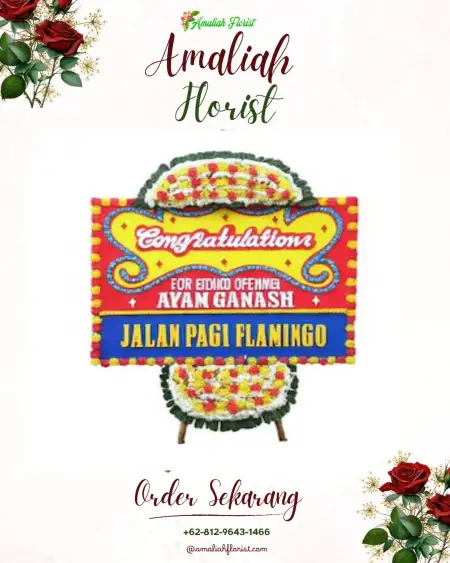 Sewa Papan Bunga Outdoor Wedding Sentul